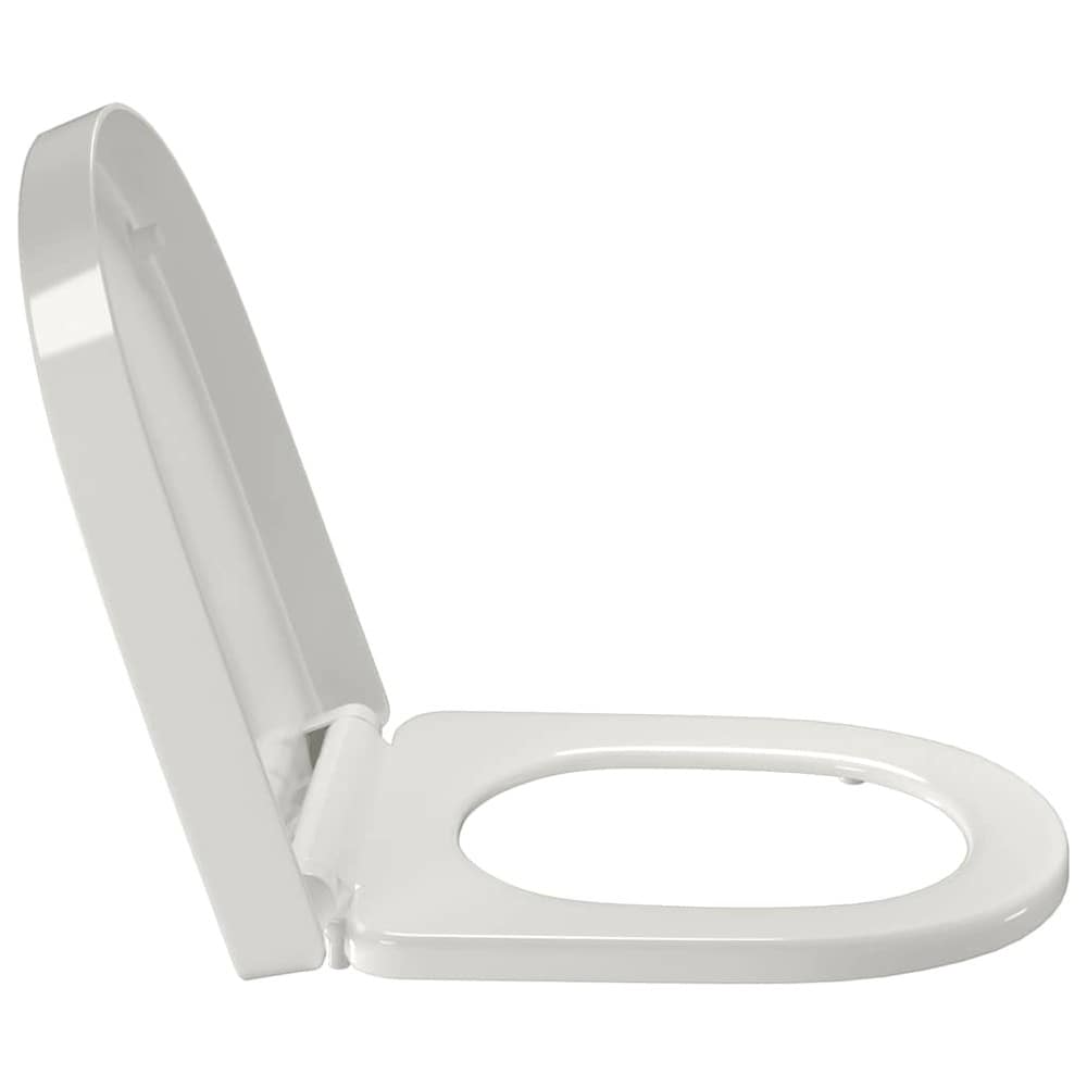 Toalettsits 46×36 cm / WC-sits med mjukstängning – Vit