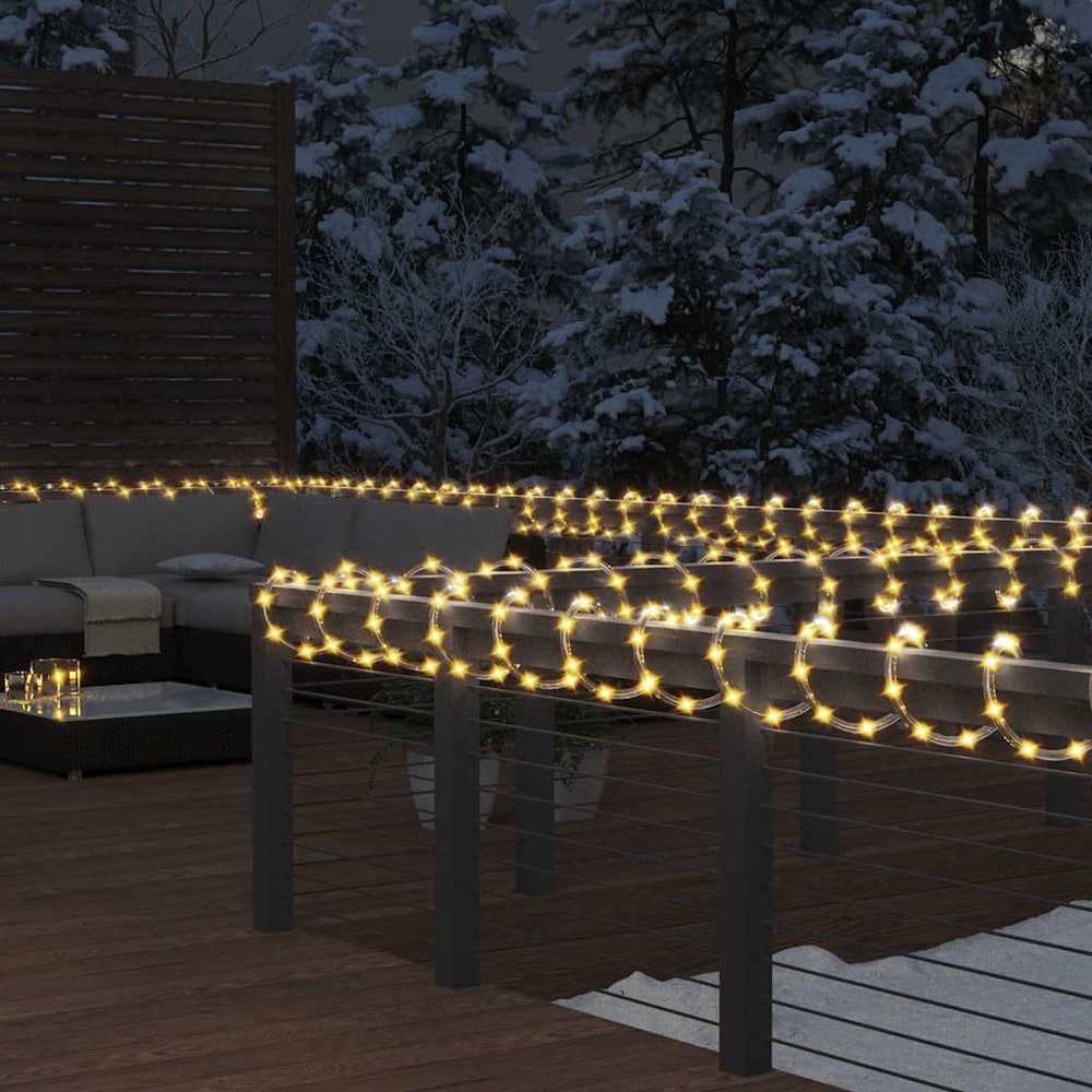 Ljusslang 50 m med 1200 LED / flexibel ljusslinga för jul och dekoration – Varmvit