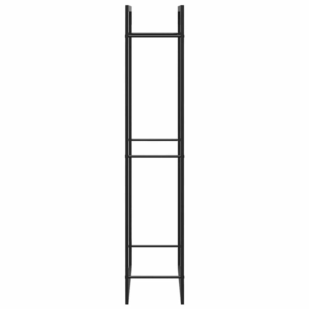 Vedställ 80×28×154 cm / vedförvaring / vedförvaring  i stål – Mattsvart