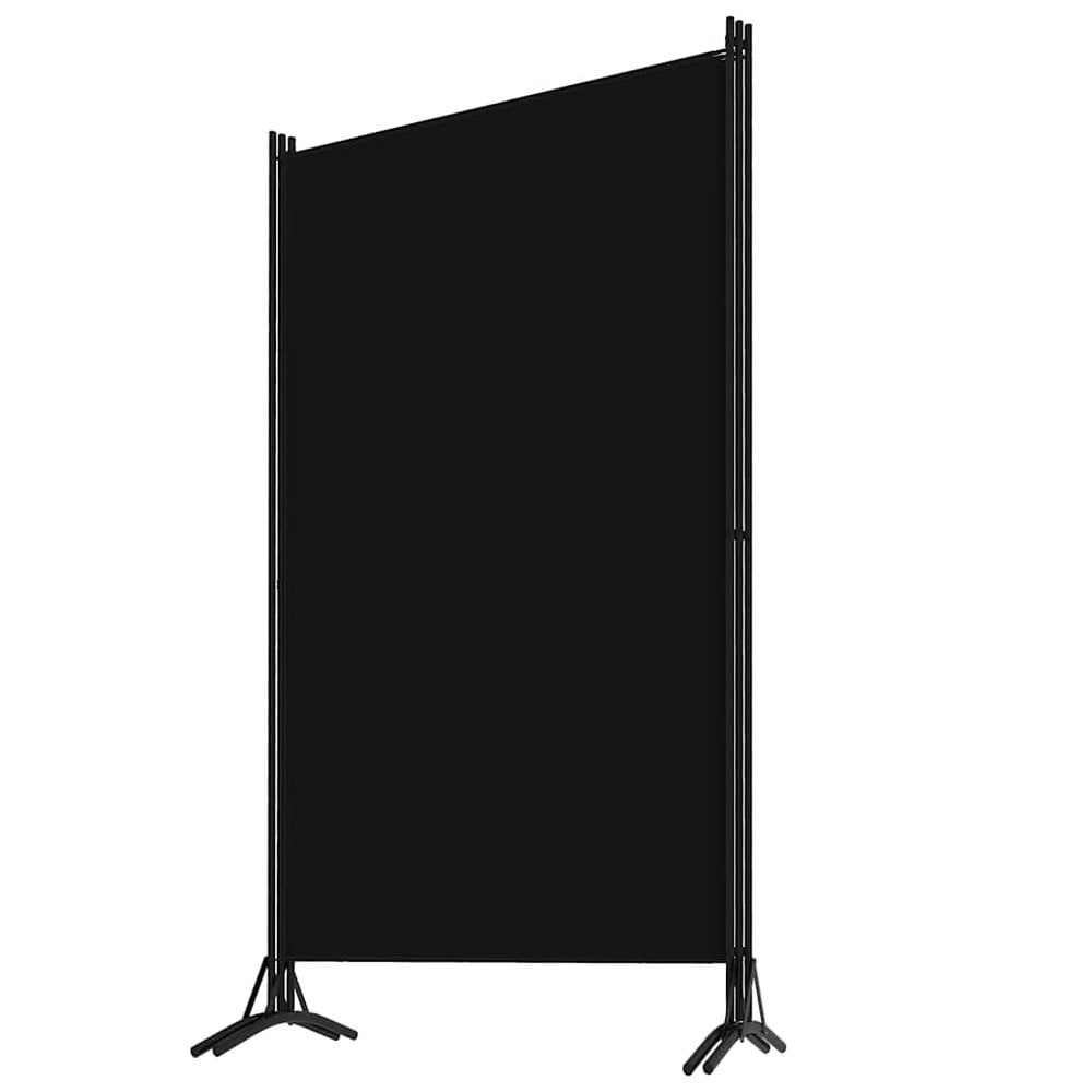 Rumsavdelare 3 paneler 260×180 cm / vikvägg / skärmvägg / insynsskydd – Svart