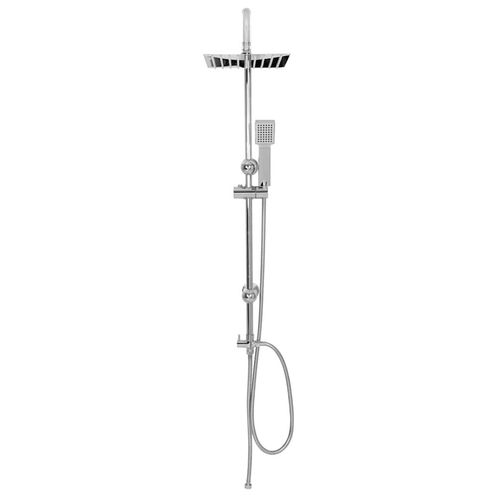 Duschset med regndusch och handdusch / duschsystem i rostfritt stål – Silver