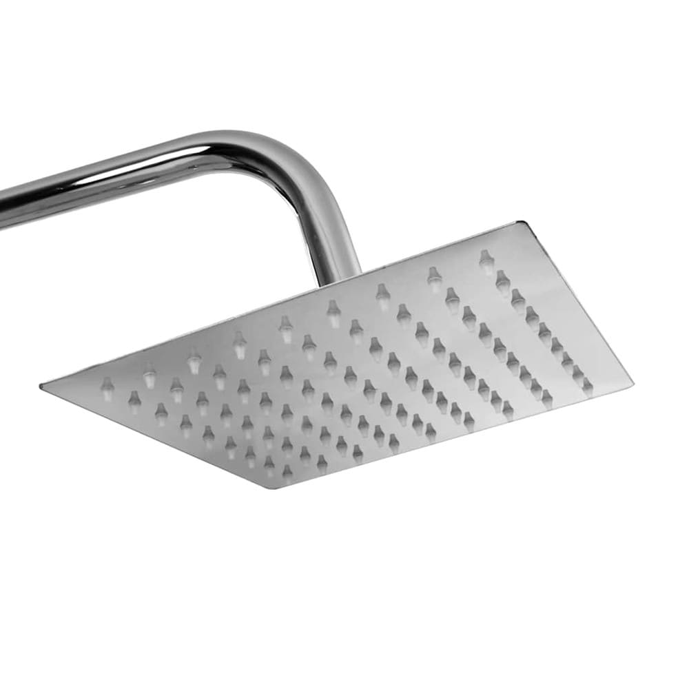 Duschset med regndusch och handdusch / duschsystem i rostfritt stål – Silver