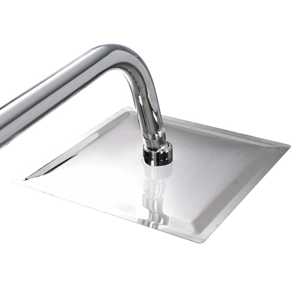 Duschset med regndusch och handdusch / duschsystem i rostfritt stål – Silver