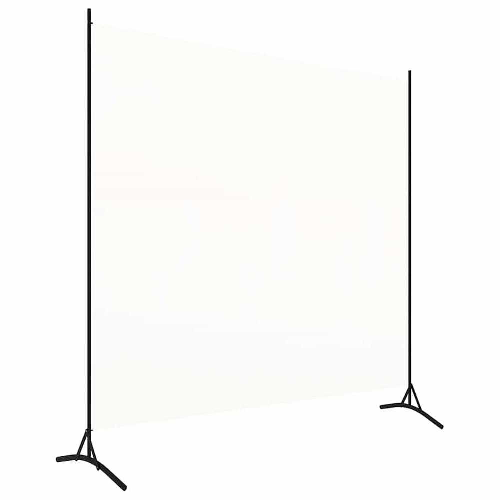 Rumsavdelare 175×180 cm / fristående skärmvägg / insynsskydd i tyg – Vit