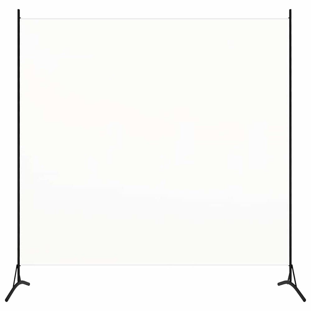 Rumsavdelare 175×180 cm / fristående skärmvägg / insynsskydd i tyg – Vit