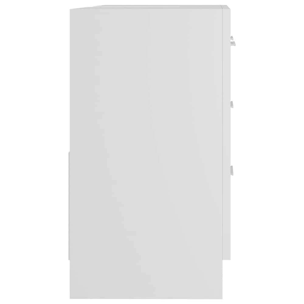 Tvättställsskåp 63x30x54 cm - Vit / Underskåp för handfat / Badrumskommod med lådor