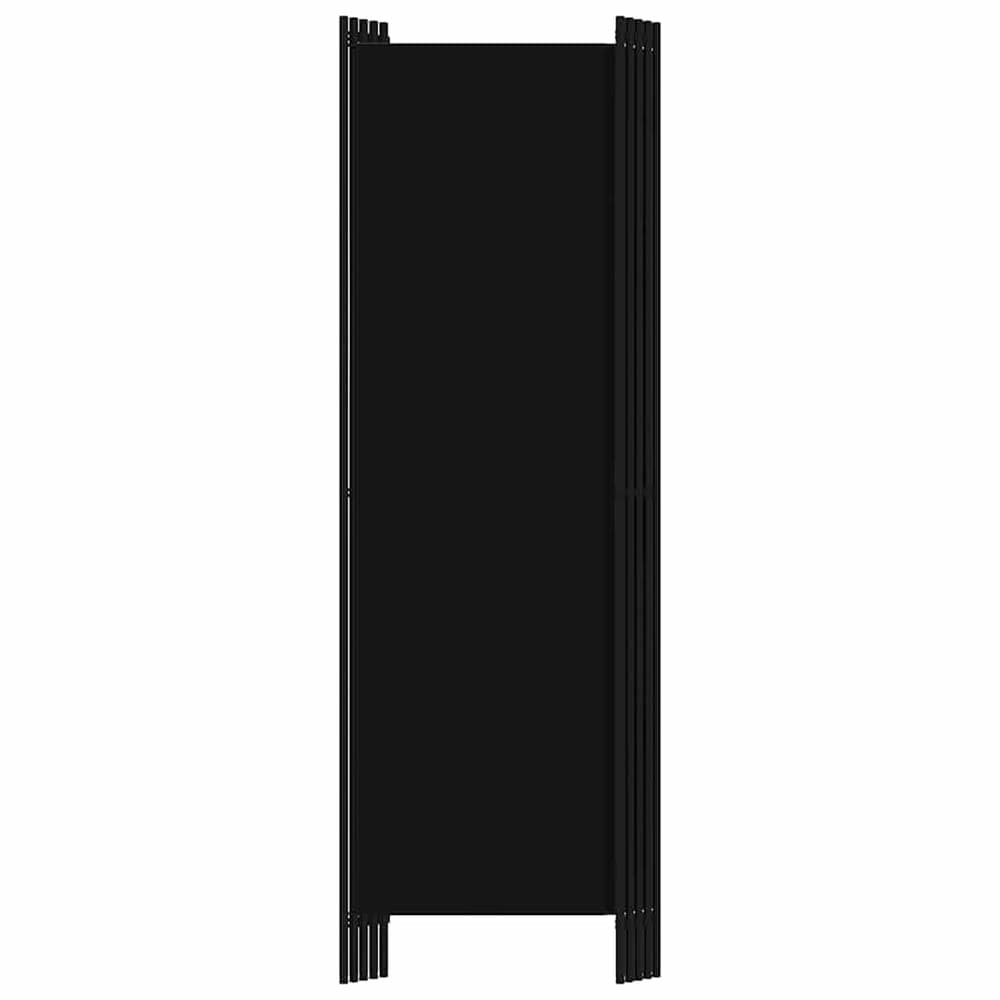 Rumsavdelare 5 paneler 250×180 cm / vikvägg / skärmvägg / insynsskydd – Svart