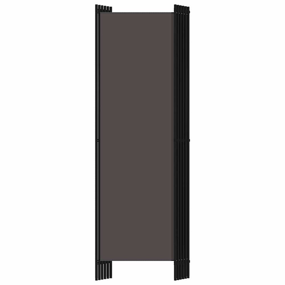 Rumsavdelare 6 paneler 300×180 cm / vikvägg / skärmvägg / insynsskydd – Antracit