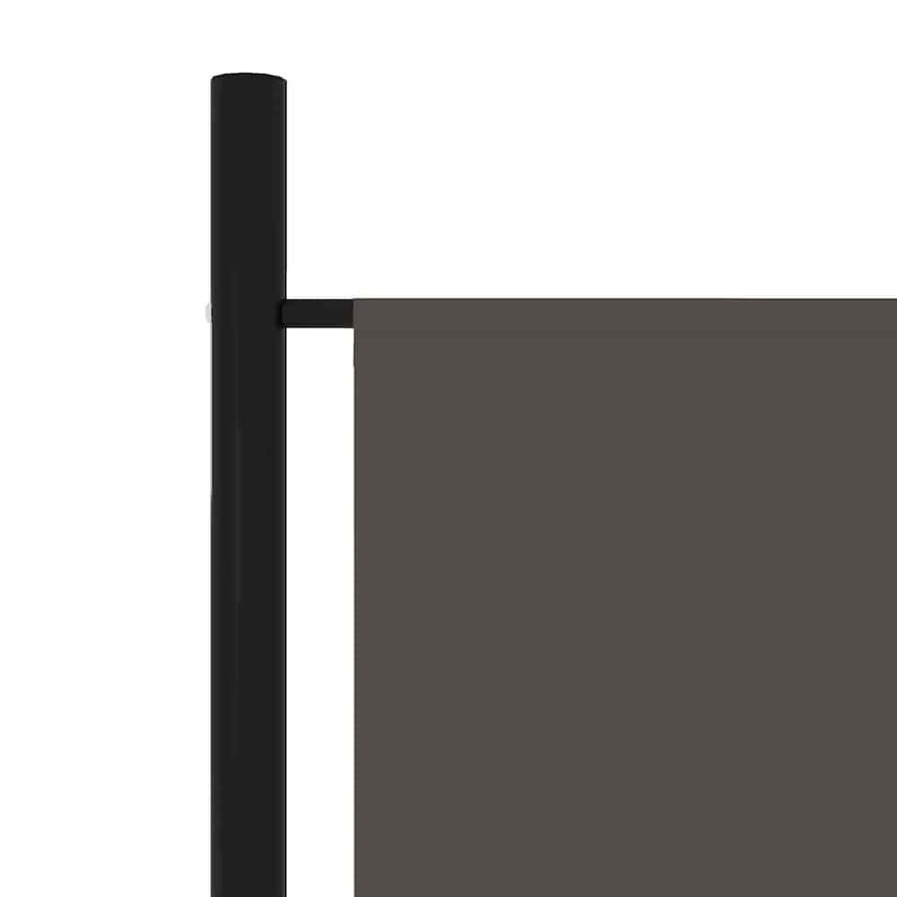 Rumsavdelare 6 paneler 300×180 cm / vikvägg / skärmvägg / insynsskydd – Antracit