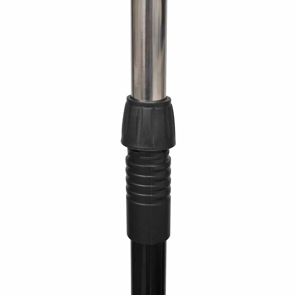 Justerbar klädställning 84–150×42×108–170 cm / klädstång på hjul – Svart/silver