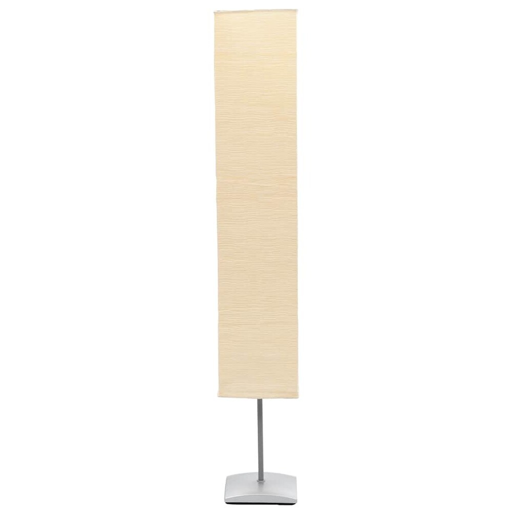Golvlampa 130 cm / rislampa med fyrkantig skärm / lampa i rispapper – Beige