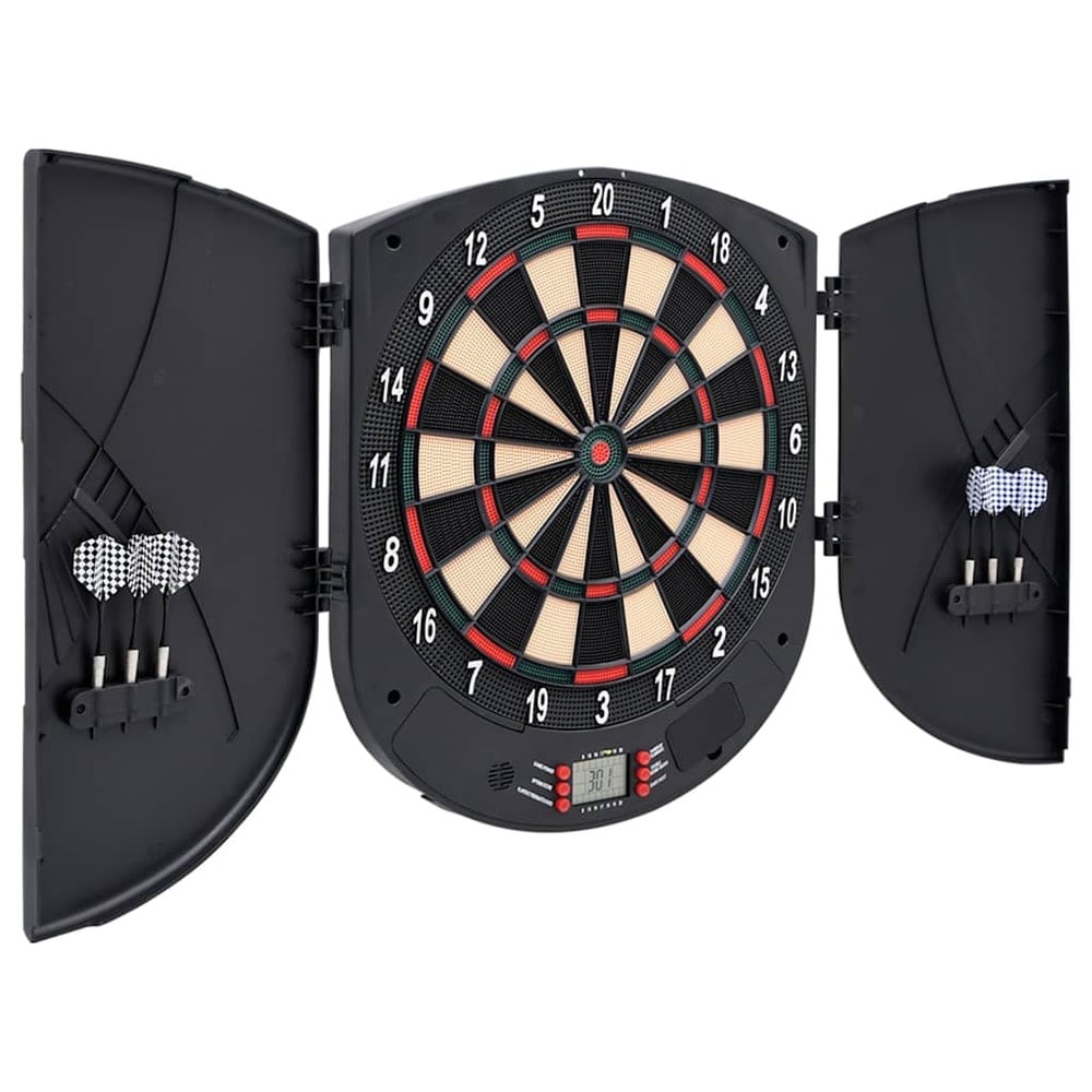 Elektronisk darttavla med 6 pilar / dartspel med 26 spel, LCD-display och automatisk poängräkning