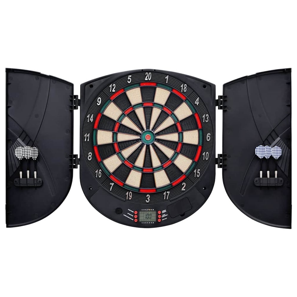 Elektronisk darttavla med 6 pilar / dartspel med 26 spel, LCD-display och automatisk poängräkning