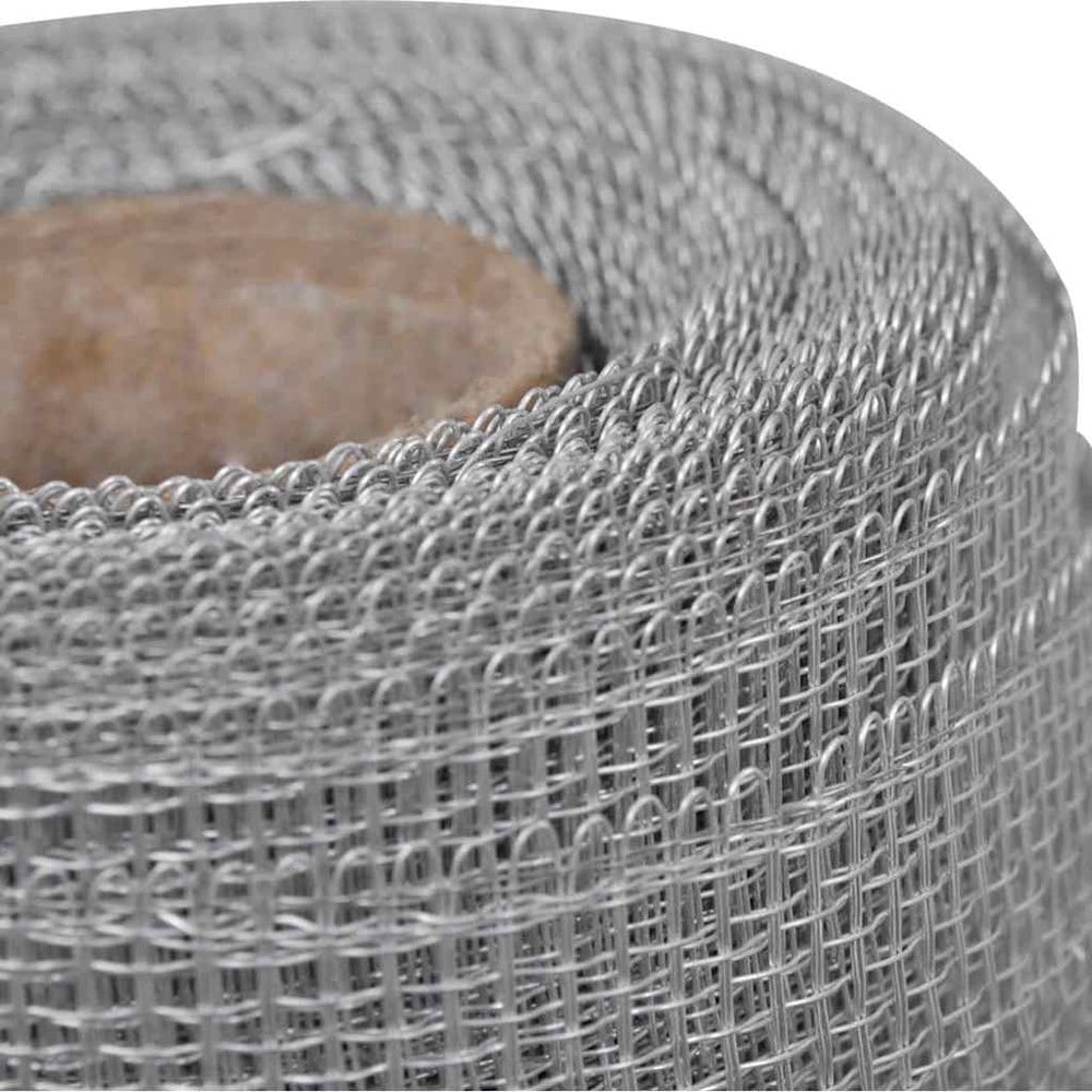 Insektsnät i aluminium 100×500 cm / myggnät för dörrar, fönster och burar – Silver
