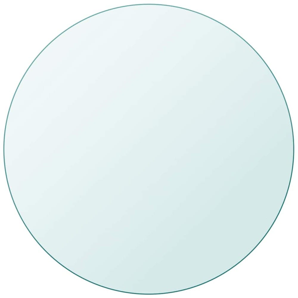 Rund bordsskiva i härdat glas Ø30 cm / glasskiva för bord – Transparent
