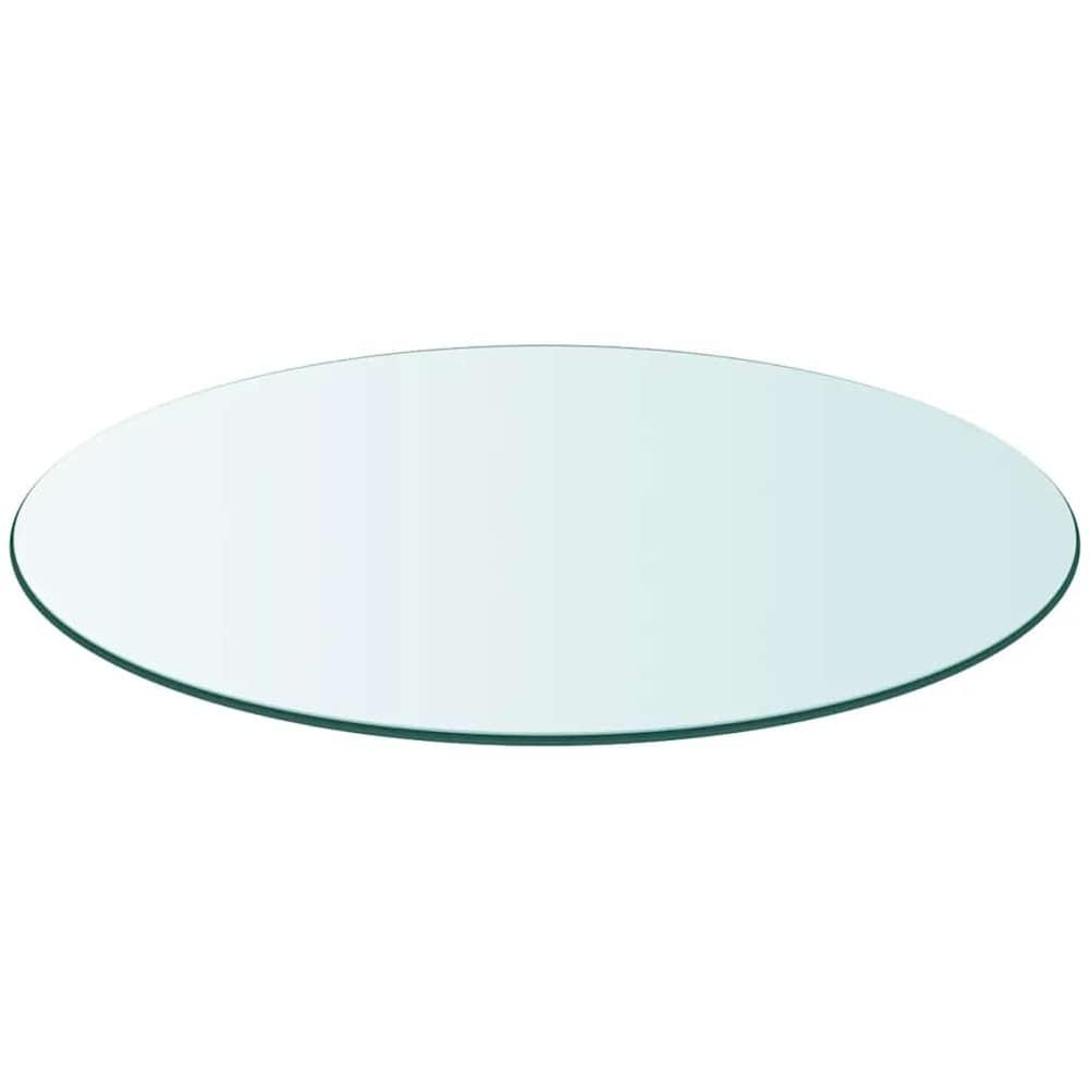 Rund bordsskiva i härdat glas Ø60 cm / glasskiva för bord – Transparent