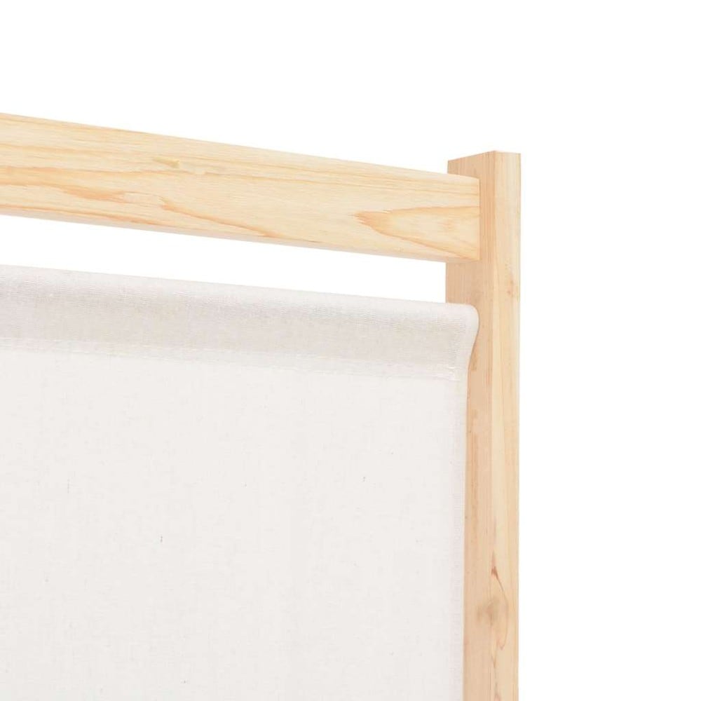 Rumsavdelare 6 paneler 240×170 cm / vikvägg / skärmvägg med 9 förvaringsfickor – Beige