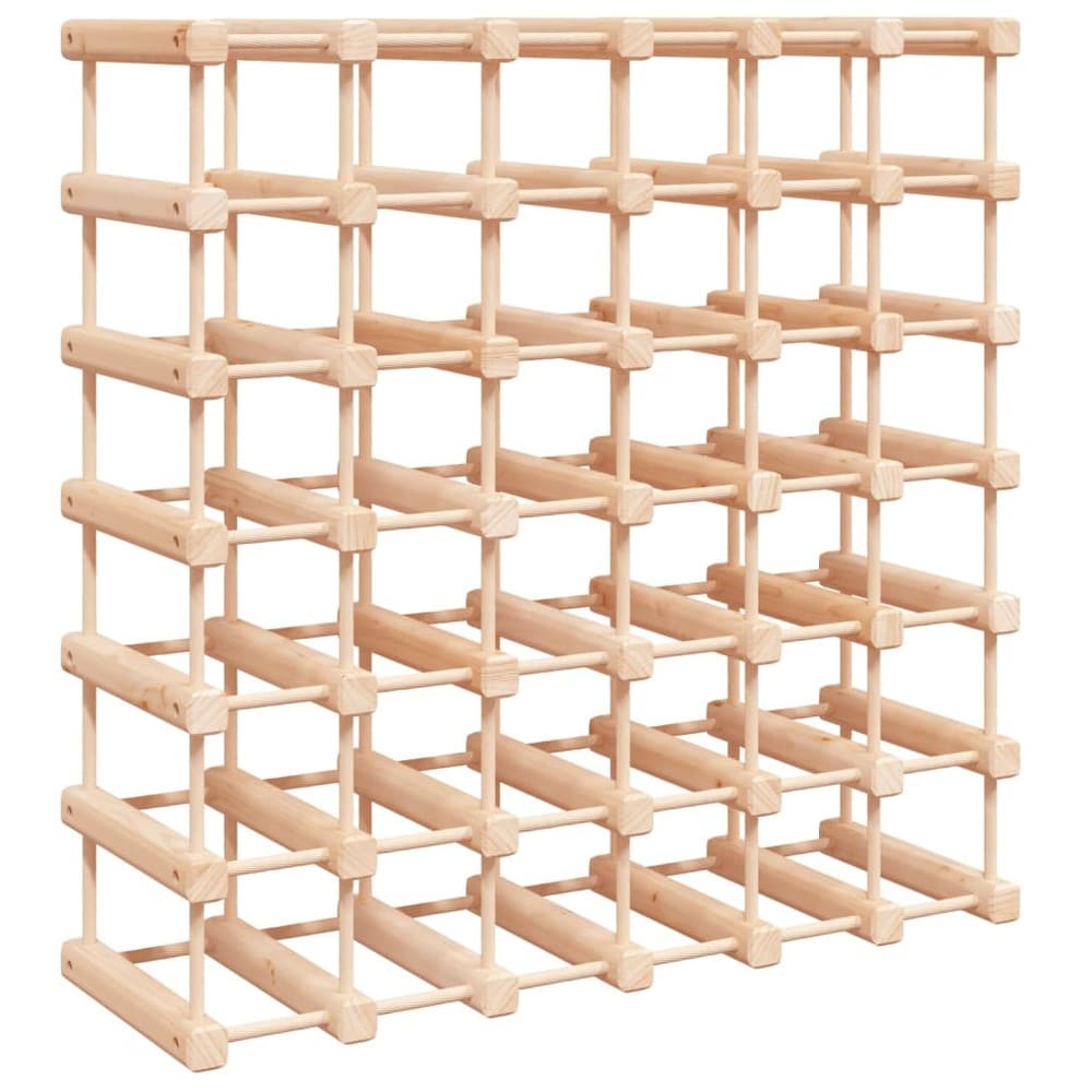 Vinreol til 42 flasker 68,5×23×68,5 cm / flaskereol i massivt fyrretræ / gulvstativ – Natur