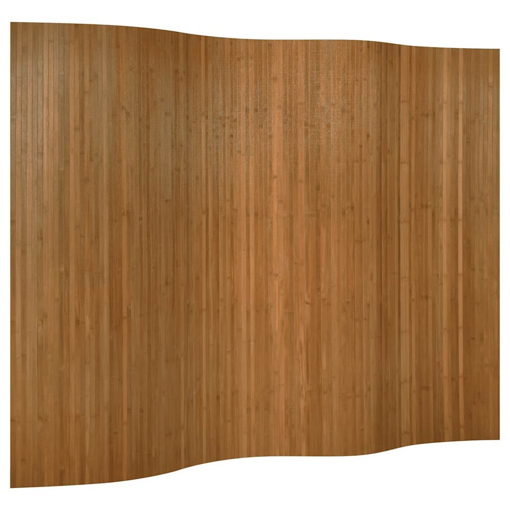 Rumsavdelare i bambu 250×165 cm / skärmvägg / insynsskydd – Brun