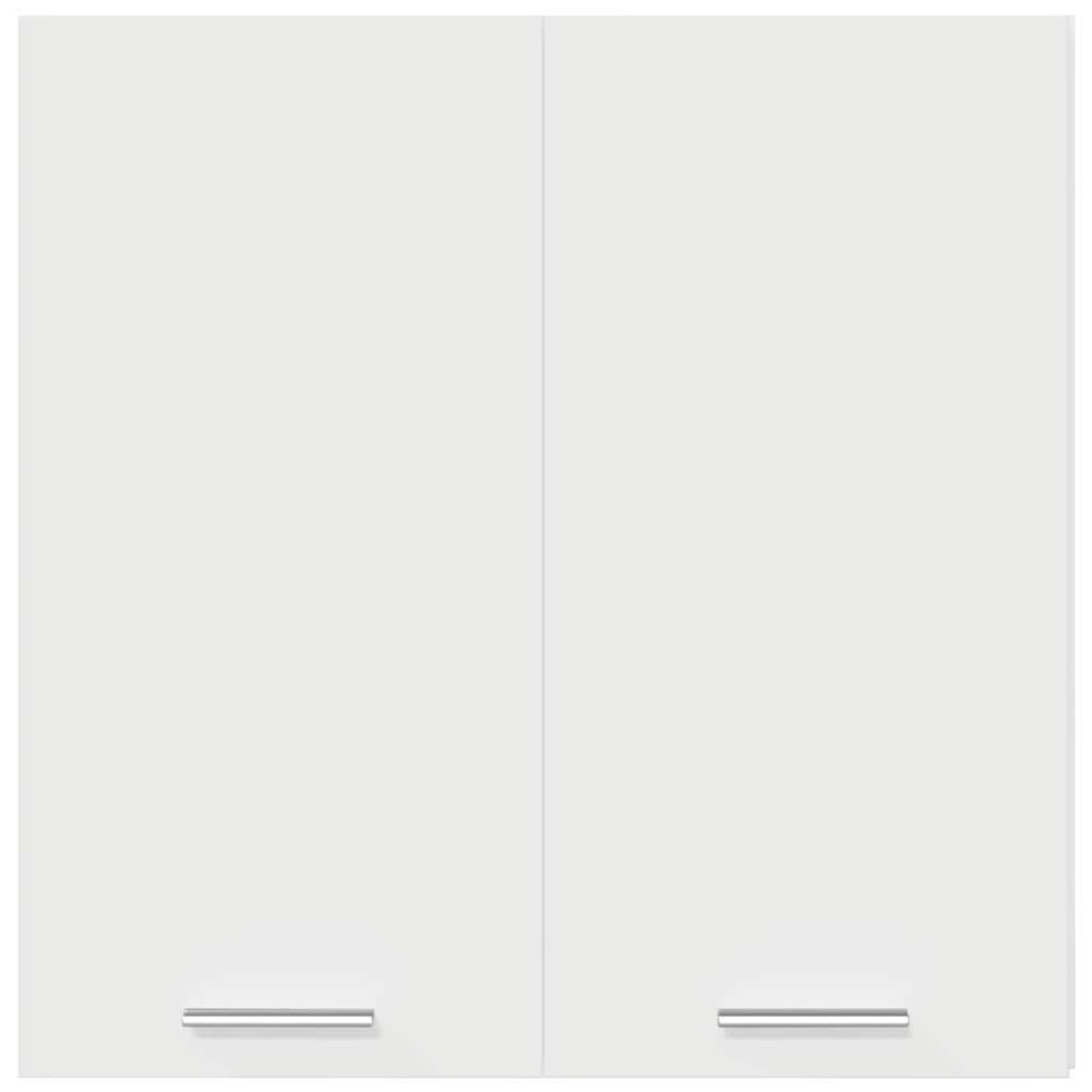 Överskåp till kök 60×31×60 cm / köksskåp med 2 hyllor och dörrar / väggskåp – Vit