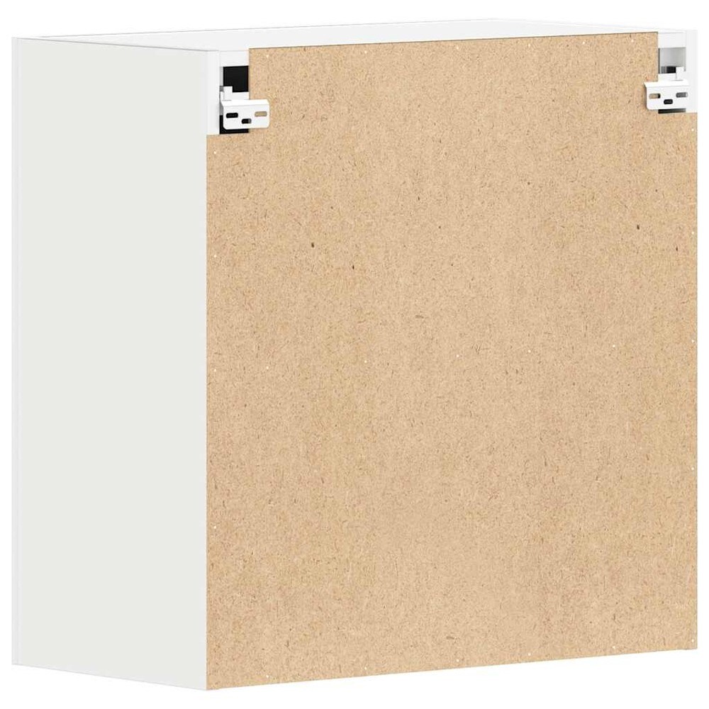 Överskåp till kök 60×31×60 cm / köksskåp med 2 hyllor och dörrar / väggskåp – Vit