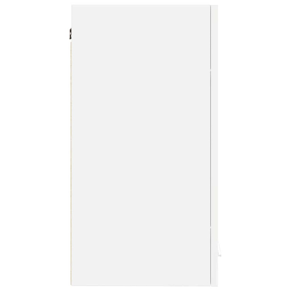 Överskåp till kök 60×31×60 cm / köksskåp med 2 hyllor och dörrar / väggskåp – Vit