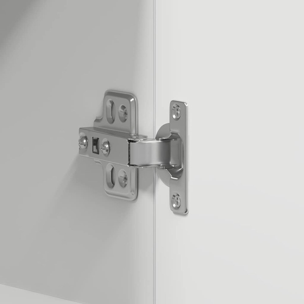 Överskåp till kök 60×31×60 cm / köksskåp med 2 hyllor och dörrar / väggskåp – Vit