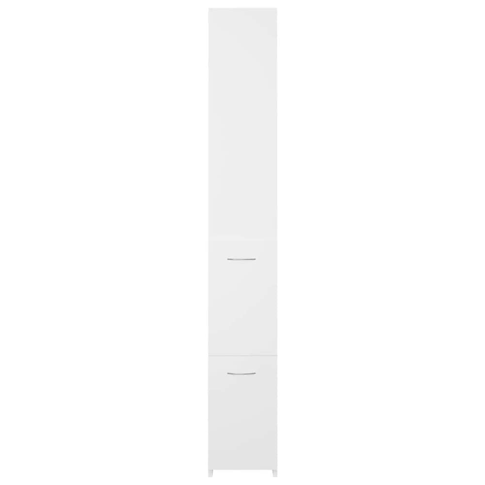 Badrumsskåp 25×26,5×170 cm / smalt högskåp för badrum / förvaringsskåp – Vit