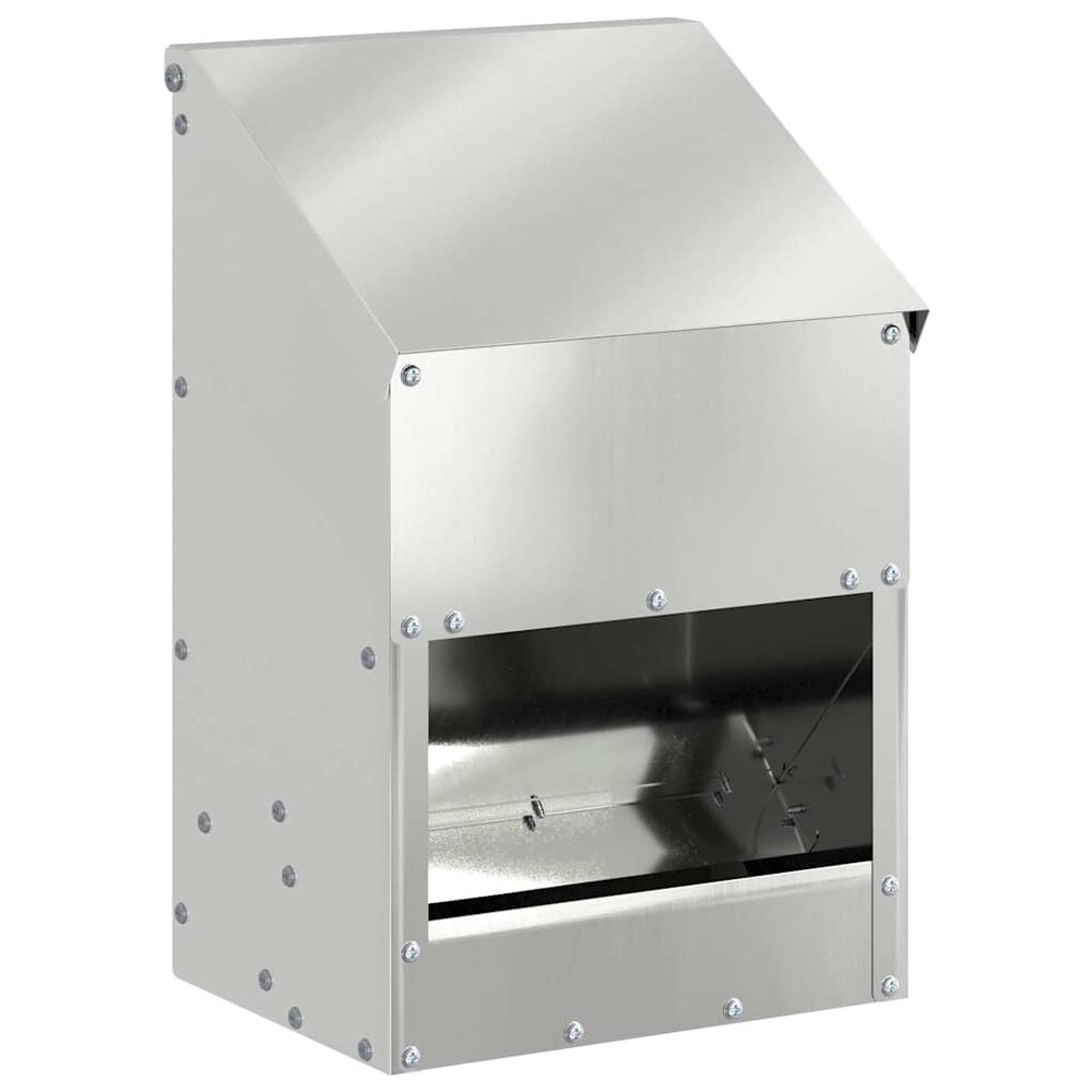 Foderautomat för höns i galvaniserat stål 3 kg / Fodertråg för höns / Hönsmatare