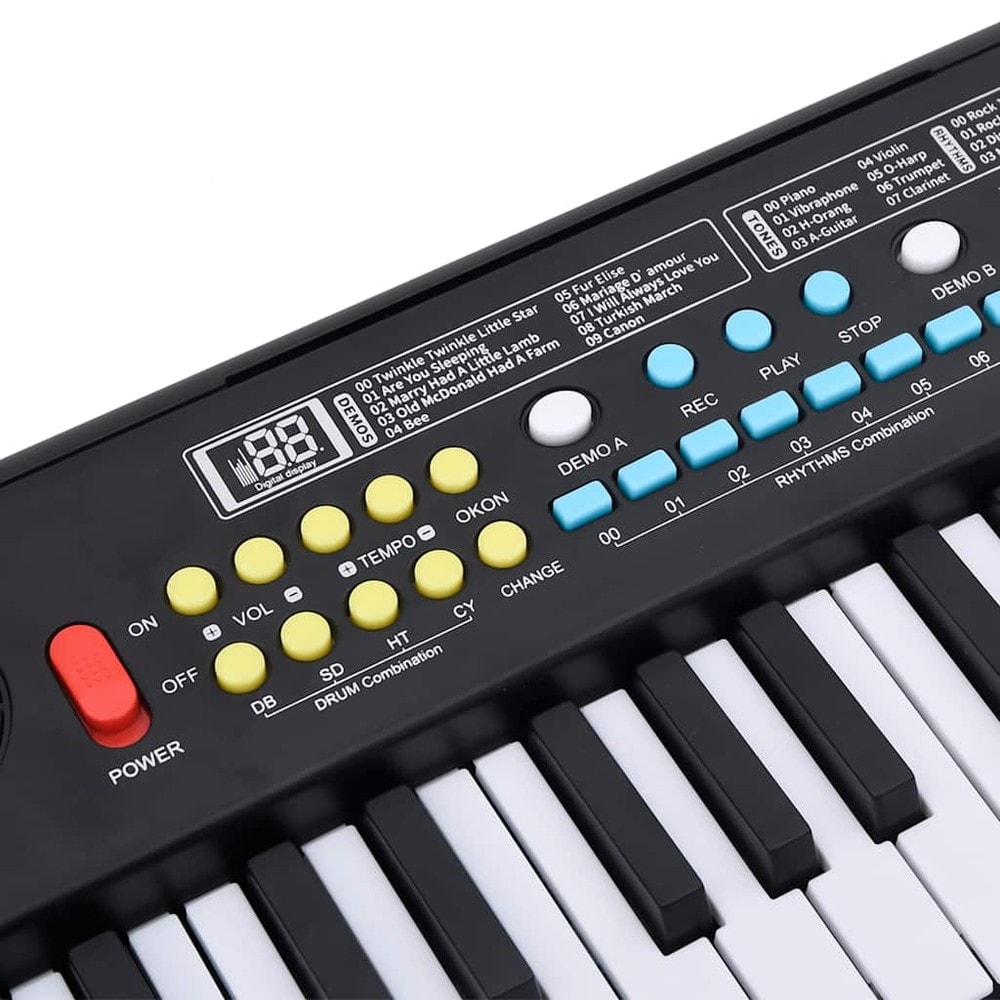 Keyboard för barn med 37 tangenter och mikrofon / Barnpiano / Elektroniskt keyboard