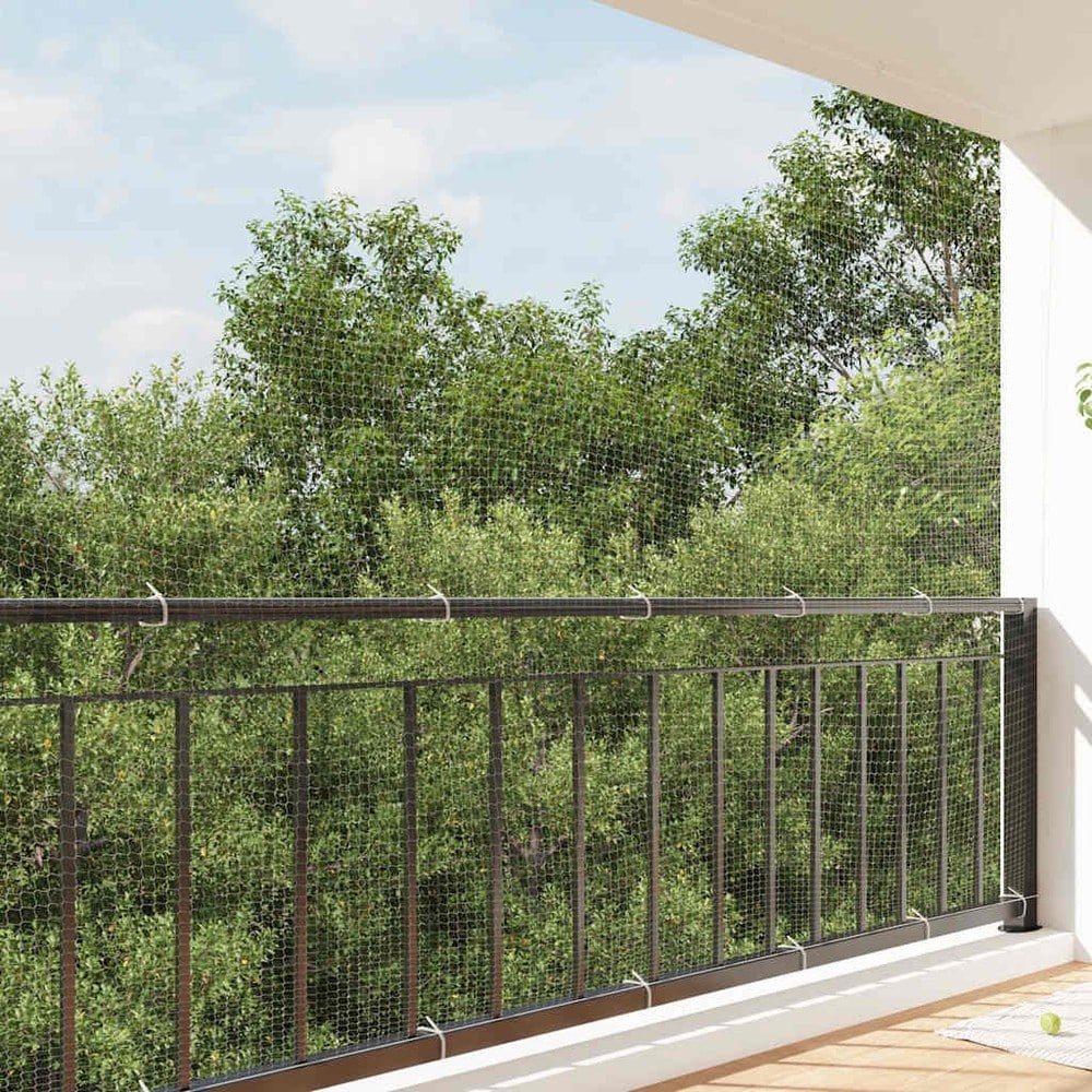 Kattnät 3×2 m / skyddsnät för balkong, fönster och terrass – Transparent nät