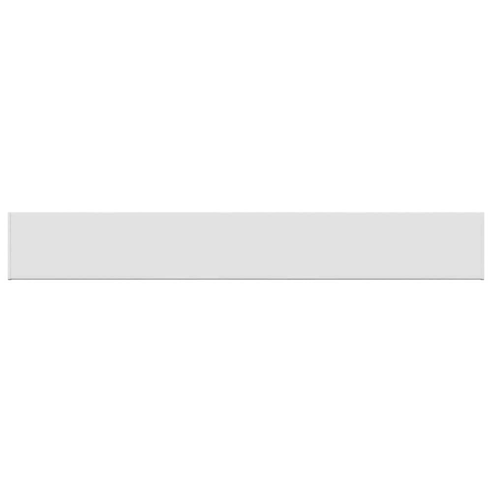 Fönsterbräda 120×20×4,5 cm / fönsterbänk i PVC med sidokapslar – Vit