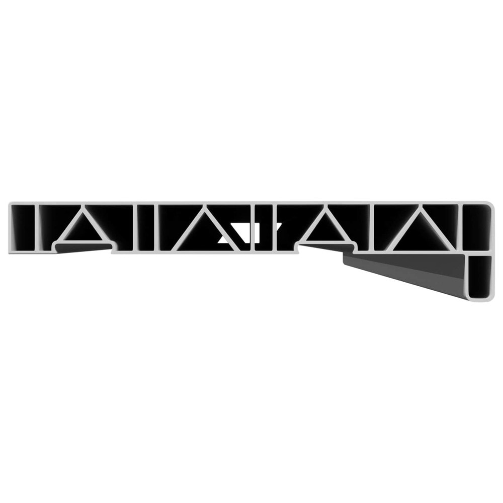 Fönsterbräda 120×20×4,5 cm / fönsterbänk i PVC med sidokapslar – Vit