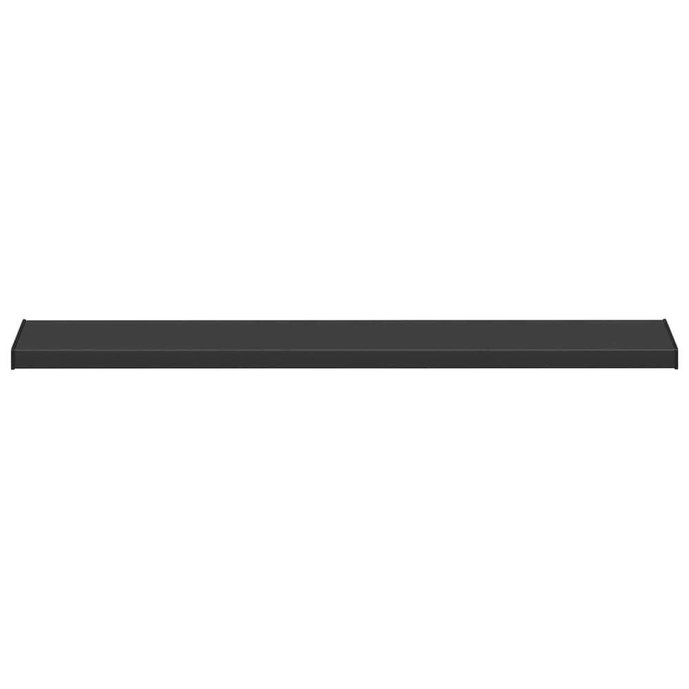Fönsterbräda 120×20×4,5 cm / fönsterbänk i PVC med ändstycken – Svart träimitation