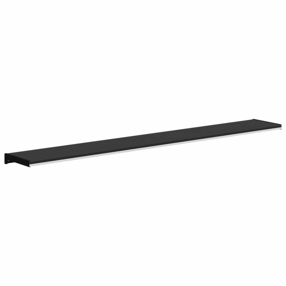 Fönsterbräda 120×20×4,5 cm / fönsterbänk i PVC med ändstycken – Svart träimitation