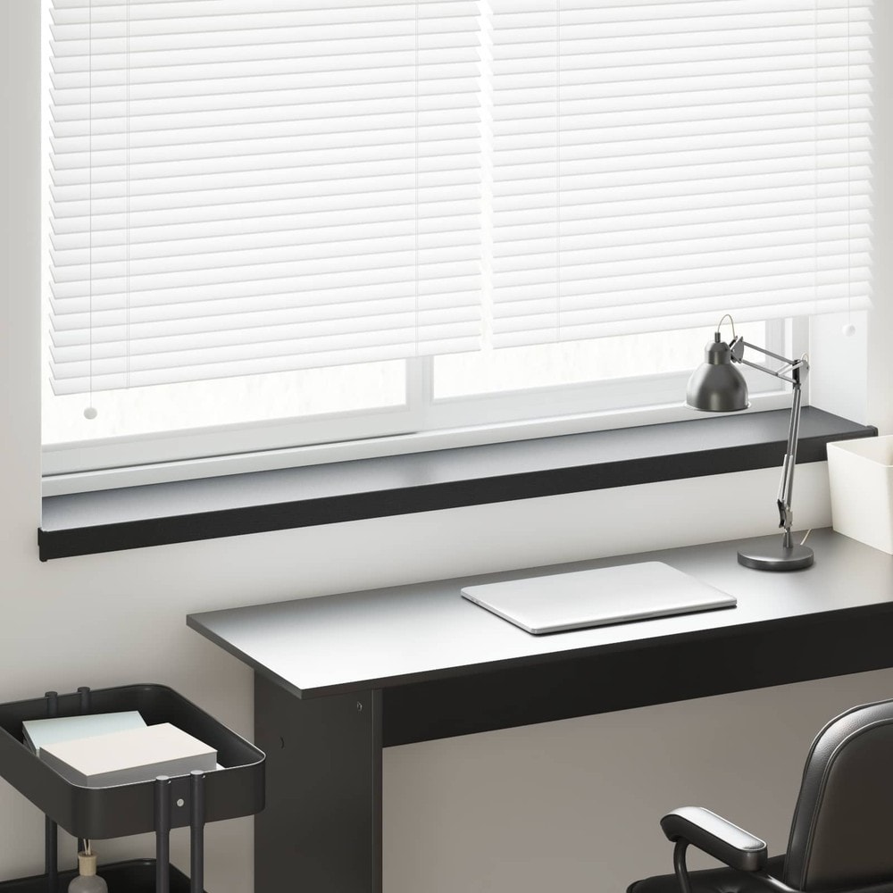 Fönsterbräda 120×20×4,5 cm / fönsterbänk i PVC med ändstycken – Svart träimitation