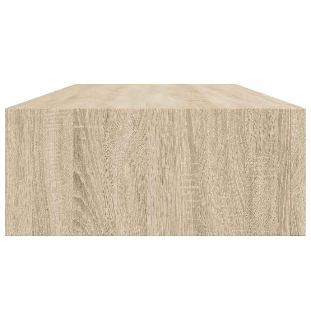Vägghylla med låda 2-pack 60 cm - Ek / Lådhyllor / Svävande lådhyllor