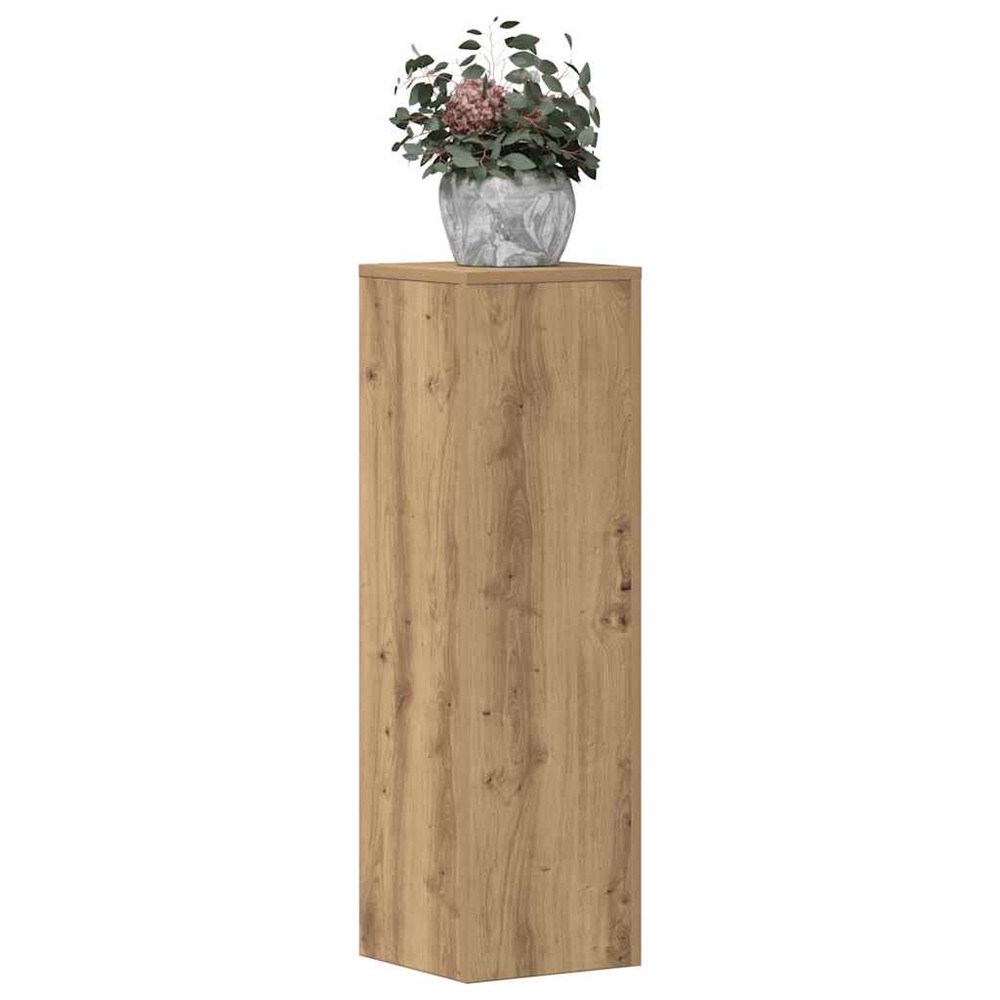 Blompelare 2-pack 25x25x80 cm - Artisan-ek / Växtpelare / Piedestaler för krukor