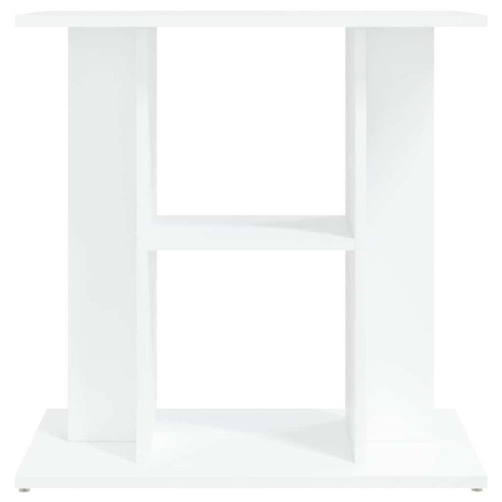 Akvariebänk 60x30x60 cm - Vit / Akvarieställ med hyllor / Akvariebord med förvaring