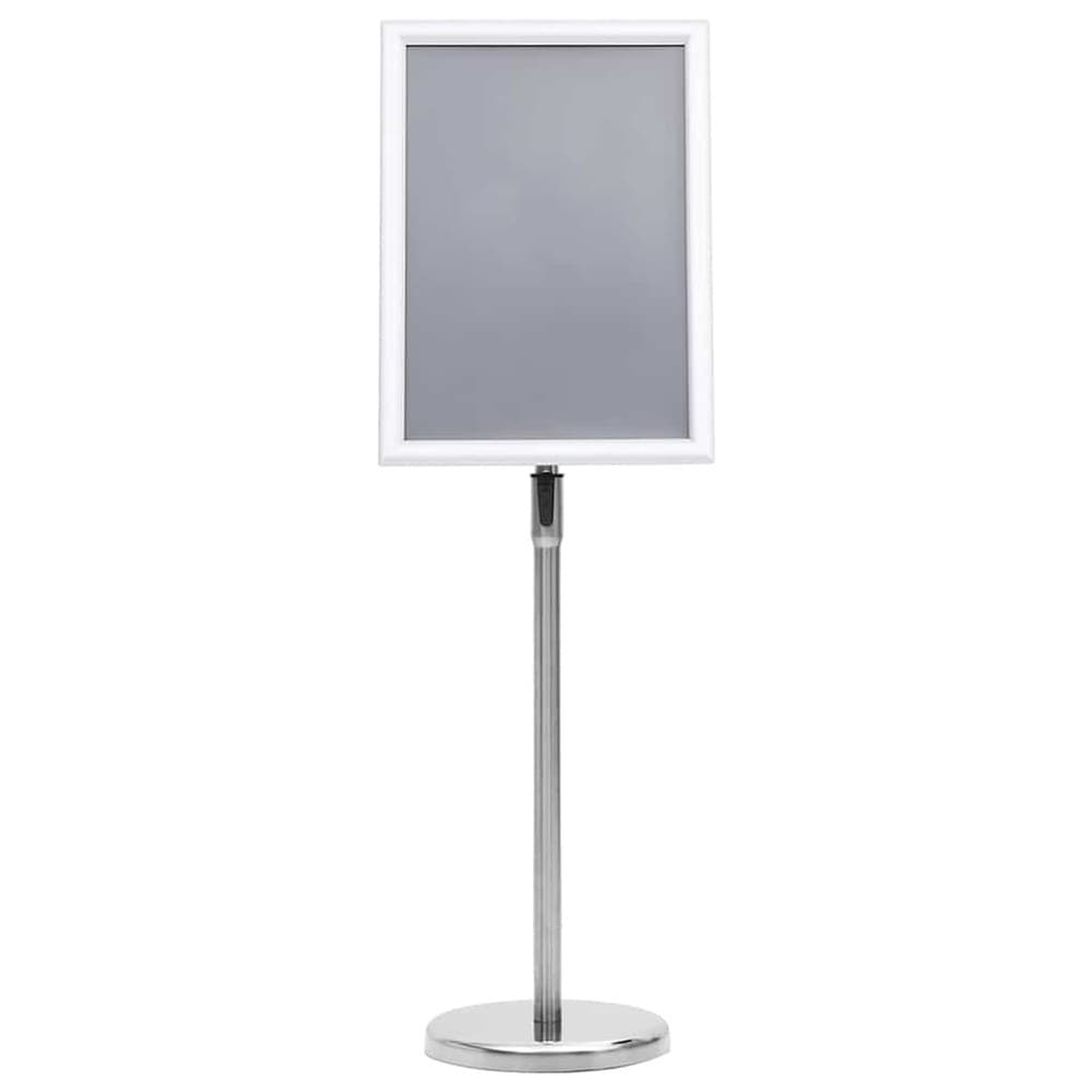 Affischställ A3 på fot i aluminium - Silver / Skyltstativ / Golvstående posterhållare