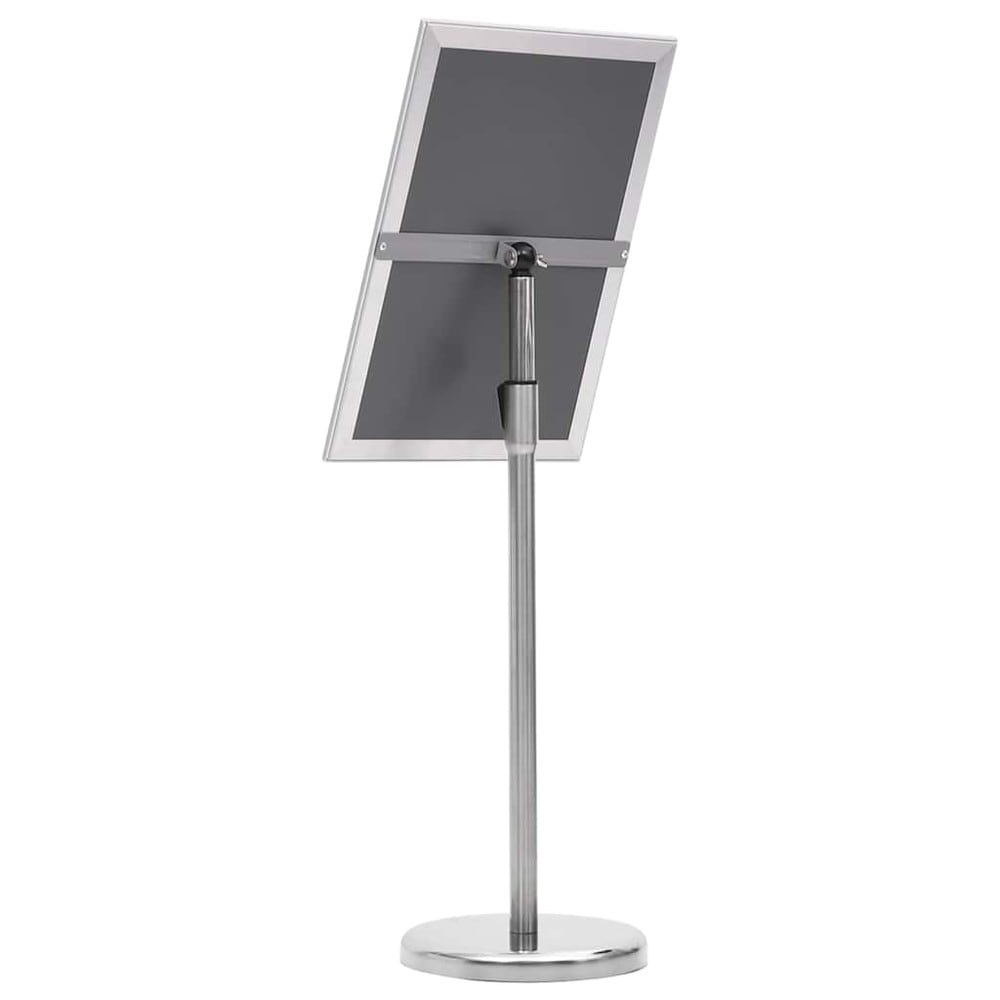 Affischställ A3 på fot i aluminium - Silver / Skyltstativ / Golvstående posterhållare
