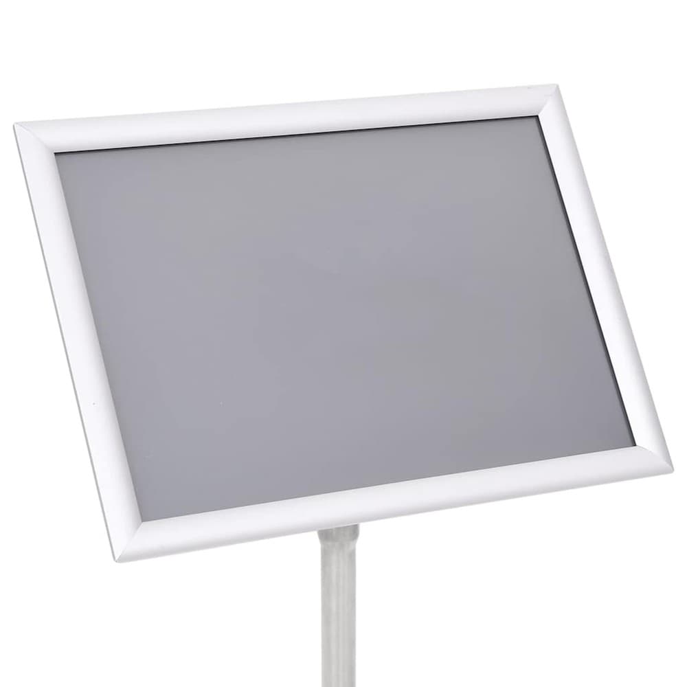 Affischställ A3 på fot i aluminium - Silver / Skyltstativ / Golvstående posterhållare