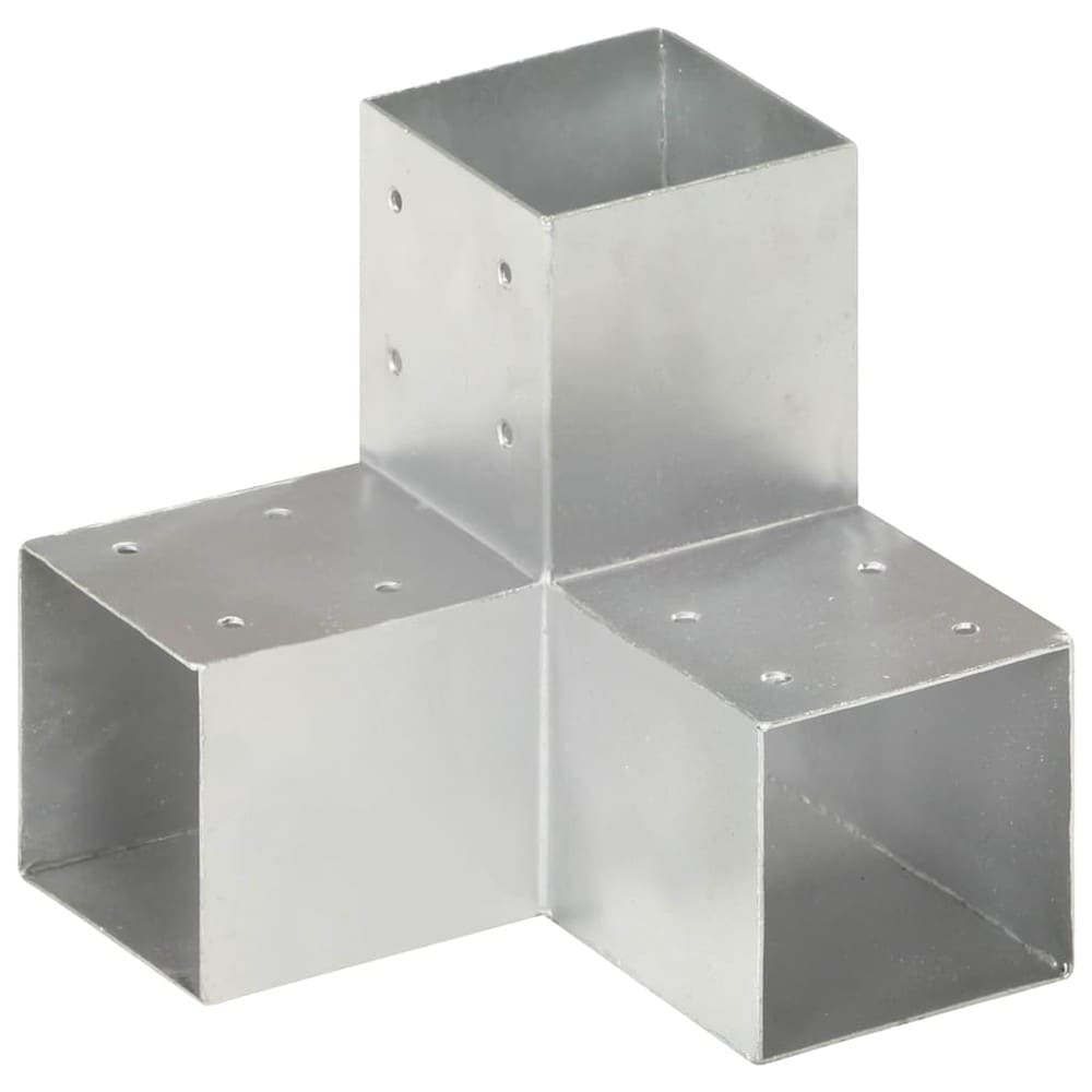 Y-formade stolpfästen 4-pack 91x91 mm / Trästolpskopplingar / Beslag för träbalkar