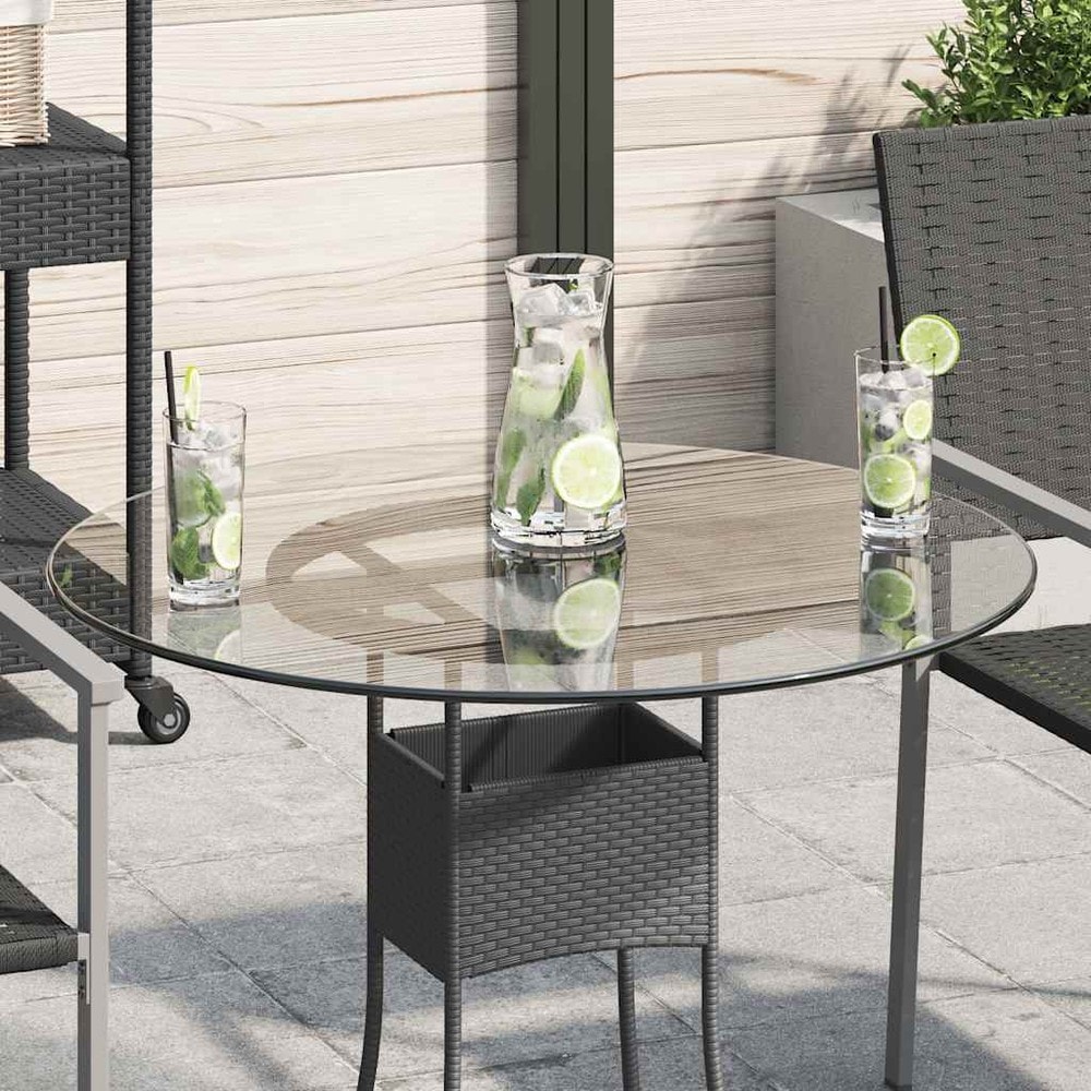 Rund bordsskiva i härdat glas Ø70 cm / glasskiva för matbord, soffbord och trädgårdsbord