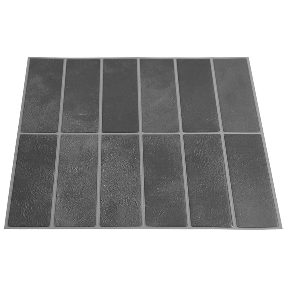 10 st självhäftande väggplattor 29×23 cm / dekorplattor / väggdekor – Grå