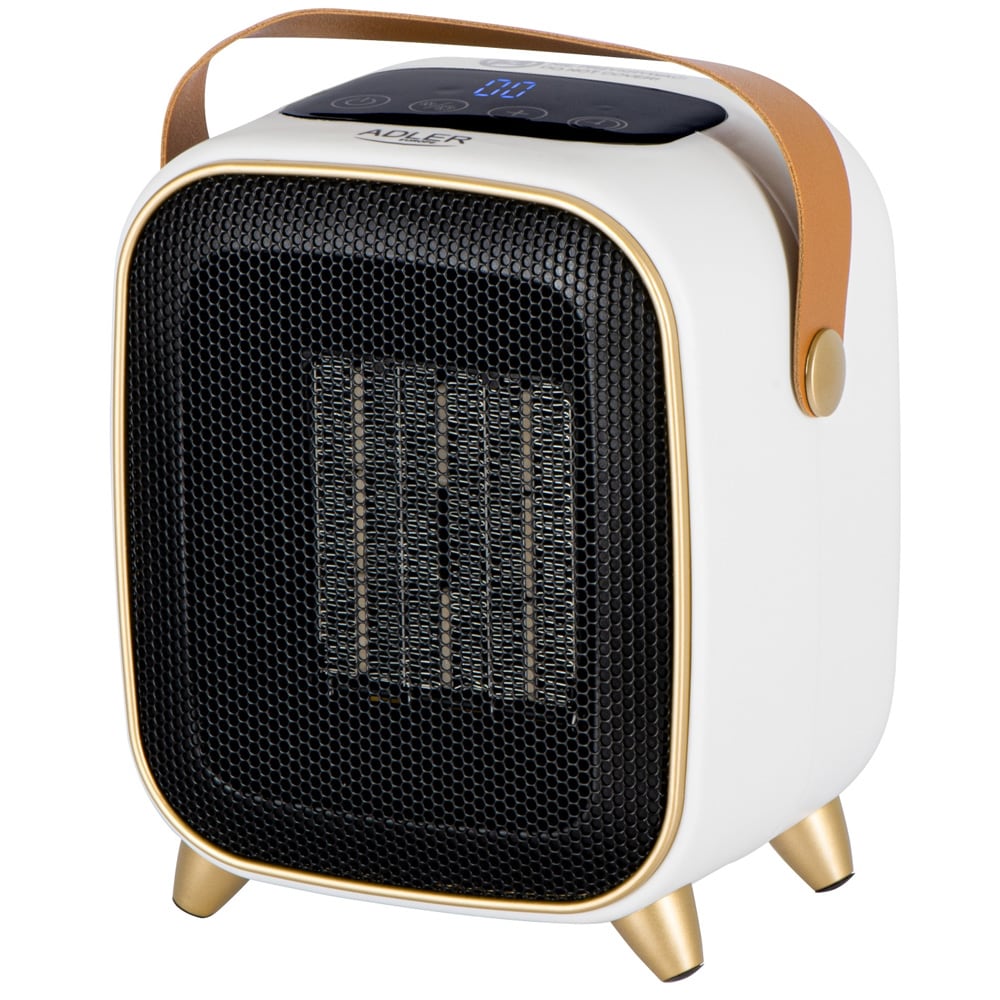 Adler keramisk värmefläkt 1000W med timer / Portabel keramikvärmare / Elektrisk rumsvärmare