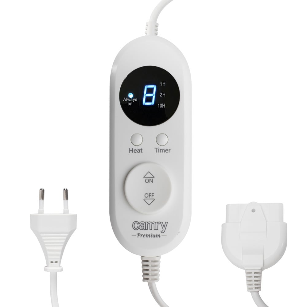 Värmefilt 150×80 cm / elektrisk bäddvärmare med 8 värmelägen och timer