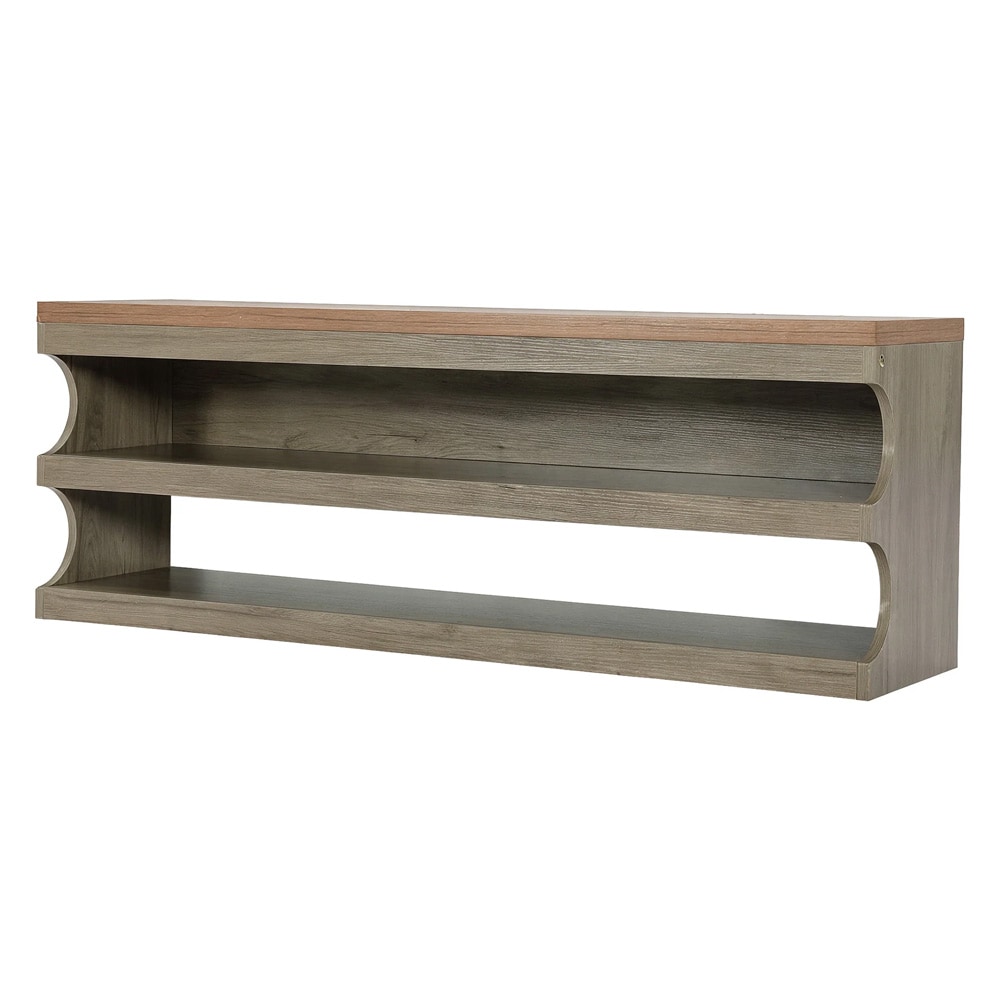 Skobänk med 3 hyllplan 140cm / Hallbänk med skoförvaring / Sittbänk med öppna hyllor