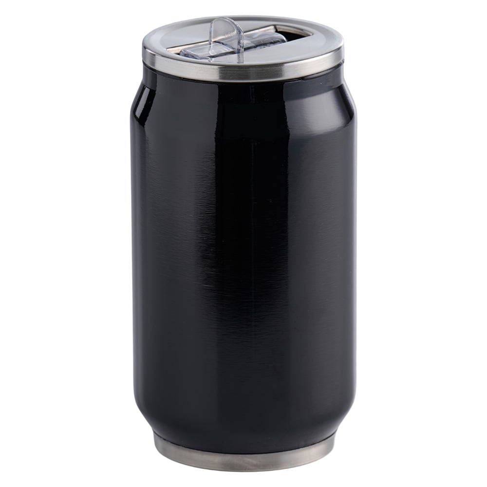 Drikkeflaske med sugerør, 350 ml / Dobbeltvegget drikkebeger / Kopp med sammenleggbart sugerør