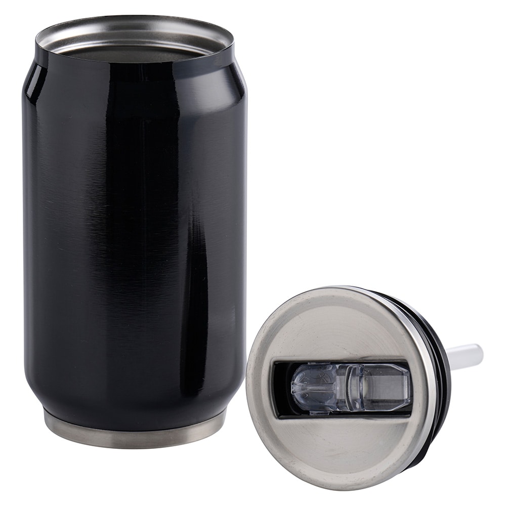 Drikkeflaske med sugerør, 350 ml / Dobbeltvegget drikkebeger / Kopp med sammenleggbart sugerør